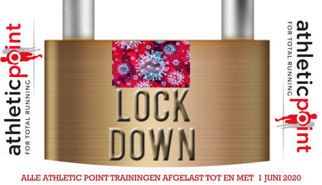 Trainingen Athletic Point tot 28 april 2020 afgelast i.v.m corona